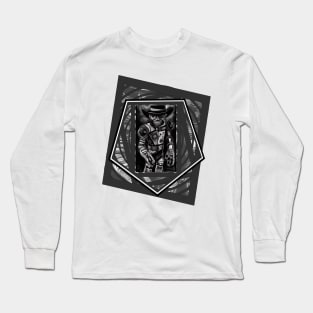 Cowboy Robot Horror Dream Long Sleeve T-Shirt